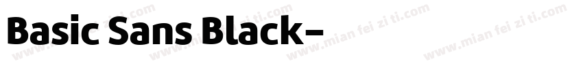 Basic Sans Black字体转换